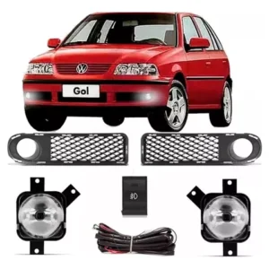Kit Farol Auxiliar Gol Saveiro Parati G3 Com Botão Original