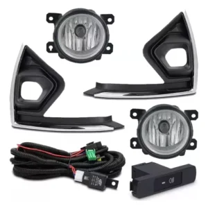 Kit Farol Milha Ford Fiesta 2019 A 2023 Botão Original