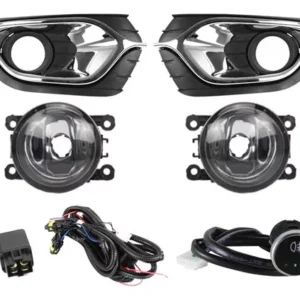 Kit Farol Milha Renault Logan 2015 2016 2017 2018 com Botão