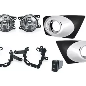 Kit Farol Milha Mitsubishi L200 Triton 2011 a 2013 com Moldura