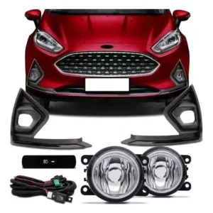 Kit Farol Milha Fiesta 2019 2020 2021 2022 2023 Botão Original