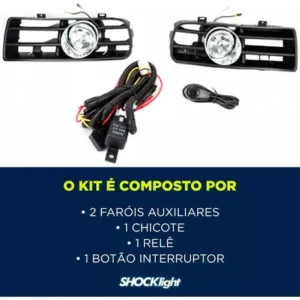 Kit Farol Auxiliar Volkswagen Golf Sapao 1999 A 2006