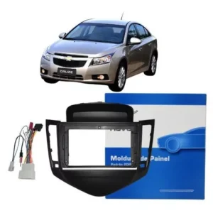 Moldura chevrolet Cruze 2009 A 2011 Preto 9 Polegadas com Chicote