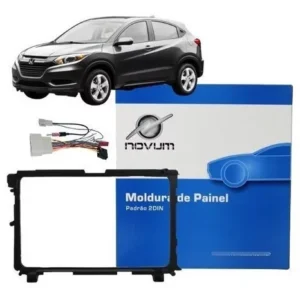 Moldura 9pol Honda Hr-v 2015 À 2021 com Chicote Original Expex