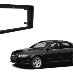 Moldura 9 polegadas Audi A4 2002 À 2008 Tela 2din Preto - Expex