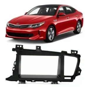 Moldura 2 din Kia Optima K5 2010 a 2019 Jp e ch Epx na cor Preto