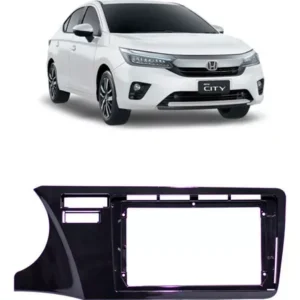 Moldura 9polegadas Honda New City 14 À 21 2din Black Piano - Expex