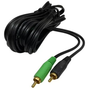 Cabo Rca 3m 4mm Som Automotivo Svart Standard Preto