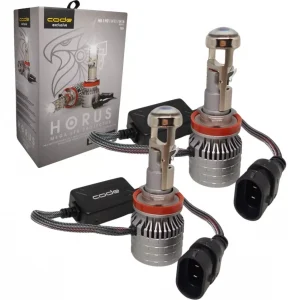 Par Lampada Led Com Projetor horus H8/h9/h11/h16 6000k 12v Code