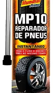 Spray Reparador De Furo Pneu Com Sem Câmara Veda Enche