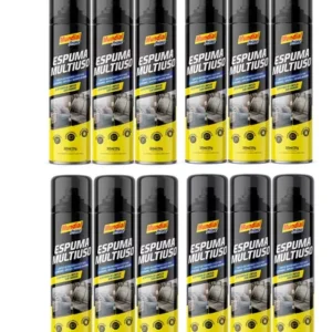 12un Espuma Multiuso Alto Pode De Limpeza Sem Enxágue 300ml