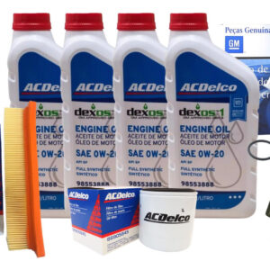 Kit Óleo 0w20 Dexos Filtros Ac Ar Motor Combustivel Spin Gm