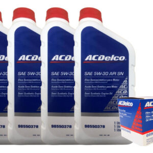 Kit Troca De Oleo Semi-sintético 5w30 Sae - Api - Sn Lt Chev