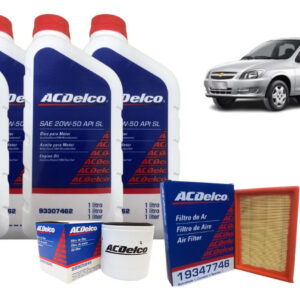 Kit Troca De Óleo 20w50 E Filtros Celta Chevrolet Gm