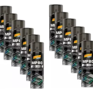 Kit 12un Limpa Contato Mp80 300ml Seca Rápido Mundial Prime